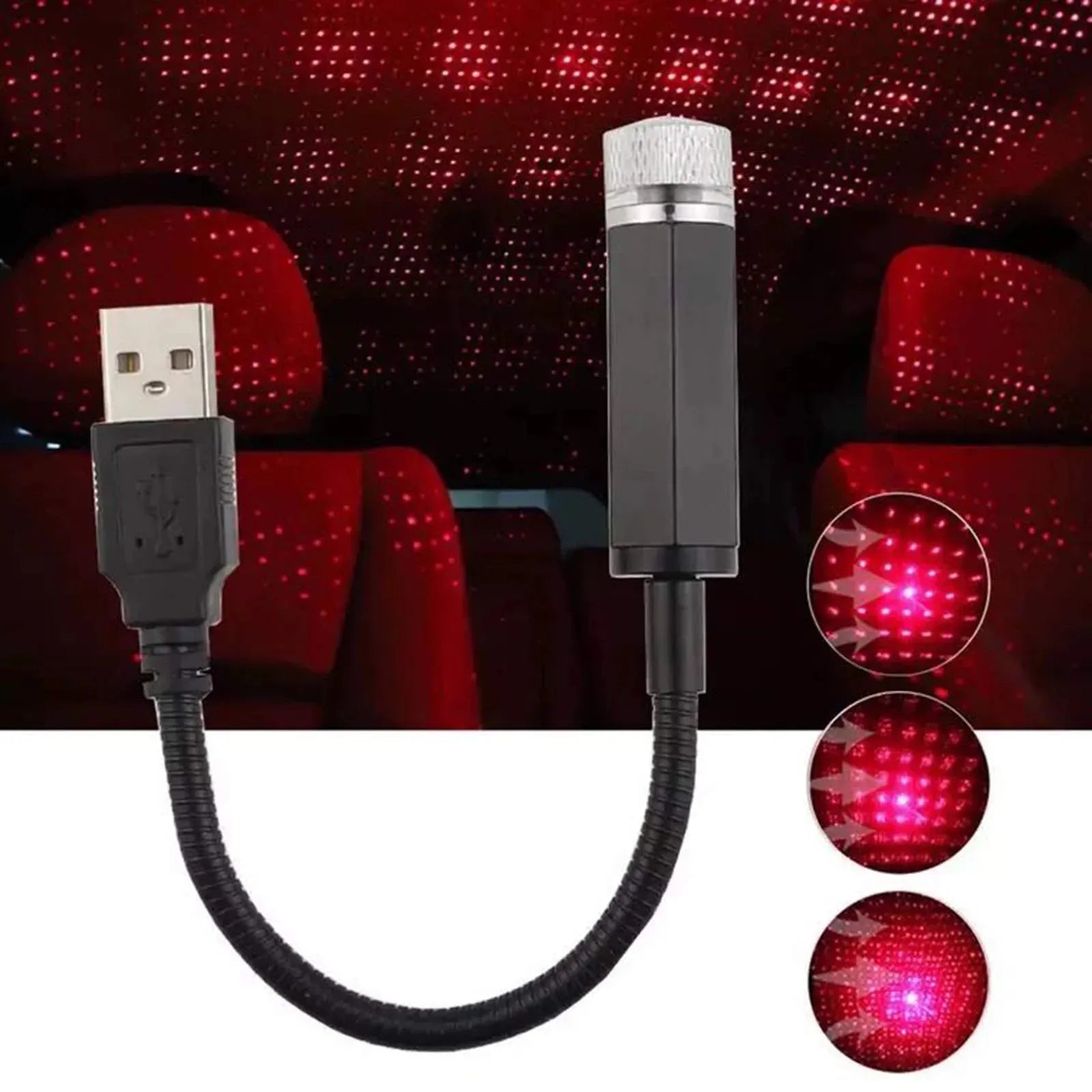 Car LED Starry Sky Night Light USB Galaxy Star - Bellarte Enchanté Car LED Starry Sky Night Light USB Galaxy Star
