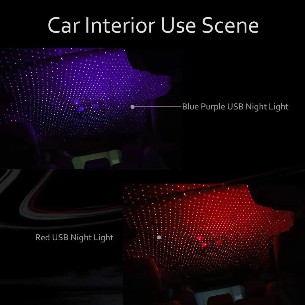 Car LED Starry Sky Night Light USB Galaxy Star - Bellarte Enchanté Car LED Starry Sky Night Light USB Galaxy Star