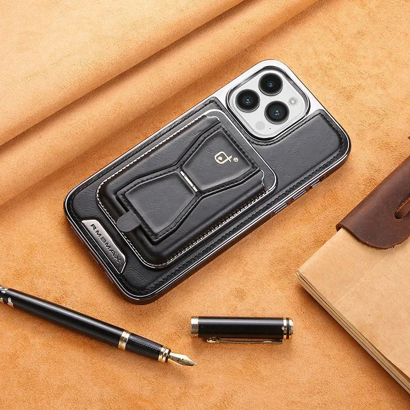 Card Holder Bracket Magnetic Suction Phone Case - Bellarte Enchanté Card Holder Bracket Magnetic Suction Phone Case