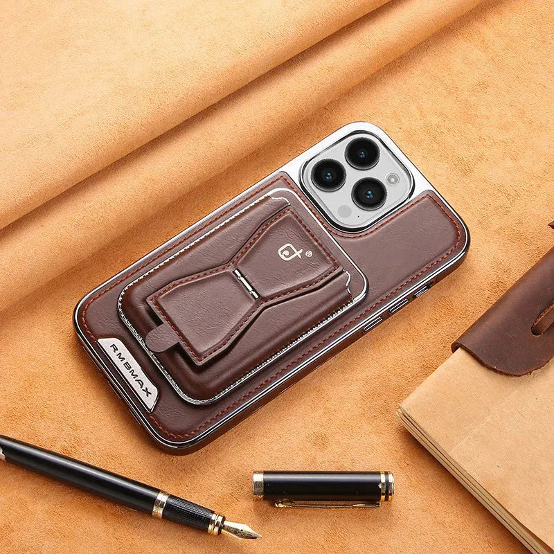 Card Holder Bracket Magnetic Suction Phone Case - Bellarte Enchanté Card Holder Bracket Magnetic Suction Phone Case