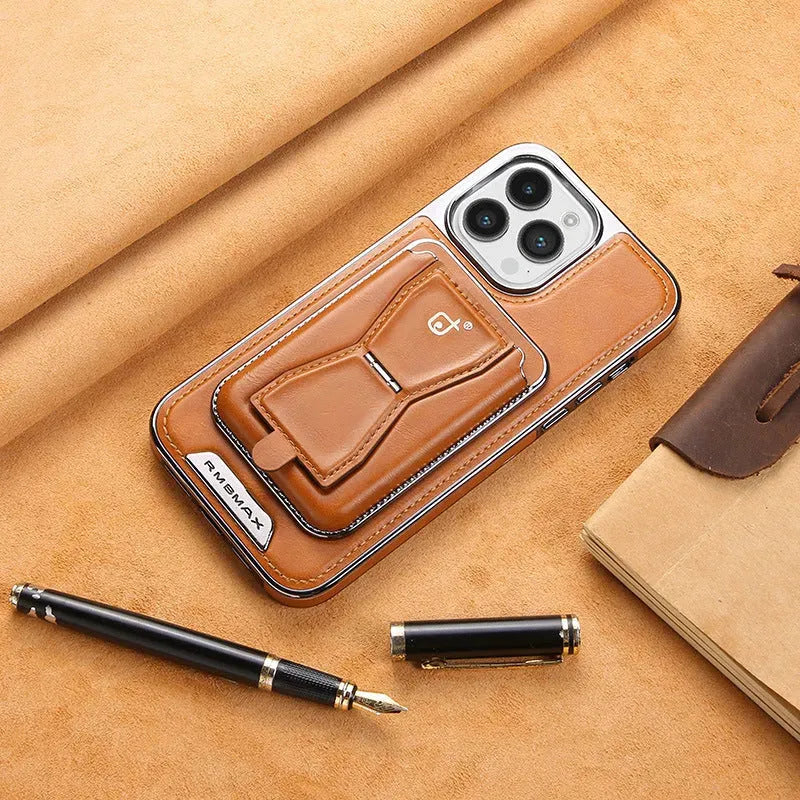 Card Holder Bracket Magnetic Suction Phone Case - Bellarte Enchanté Card Holder Bracket Magnetic Suction Phone Case