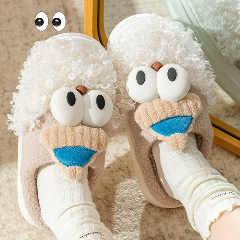 Cartoon Bearded Santa Claus Slippers Home Warm Non-slip Plush Cotton Shoes Christmas Couple Floor Bedroom Slipper Women Men - Bellarte Enchanté Cartoon Bearded Santa Claus Slippers Home Warm Non-slip Plush Cotton Shoes Christmas Couple Floor Bedroom Slipper Women Men