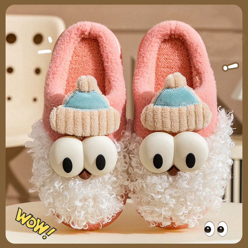 Cartoon Bearded Santa Claus Slippers Home Warm Non-slip Plush Cotton Shoes Christmas Couple Floor Bedroom Slipper Women Men - Bellarte Enchanté Cartoon Bearded Santa Claus Slippers Home Warm Non-slip Plush Cotton Shoes Christmas Couple Floor Bedroom Slipper Women Men