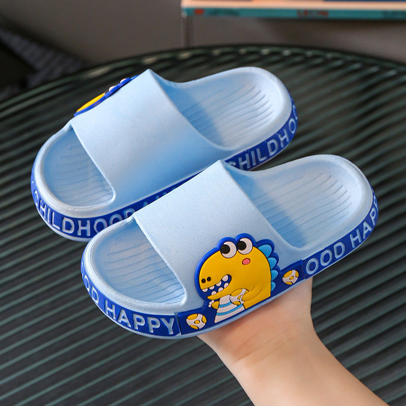 Cartoon Dinosaur Children's Slippers Soft Bottom - Bellarte Enchanté Cartoon Dinosaur Children's Slippers Soft Bottom