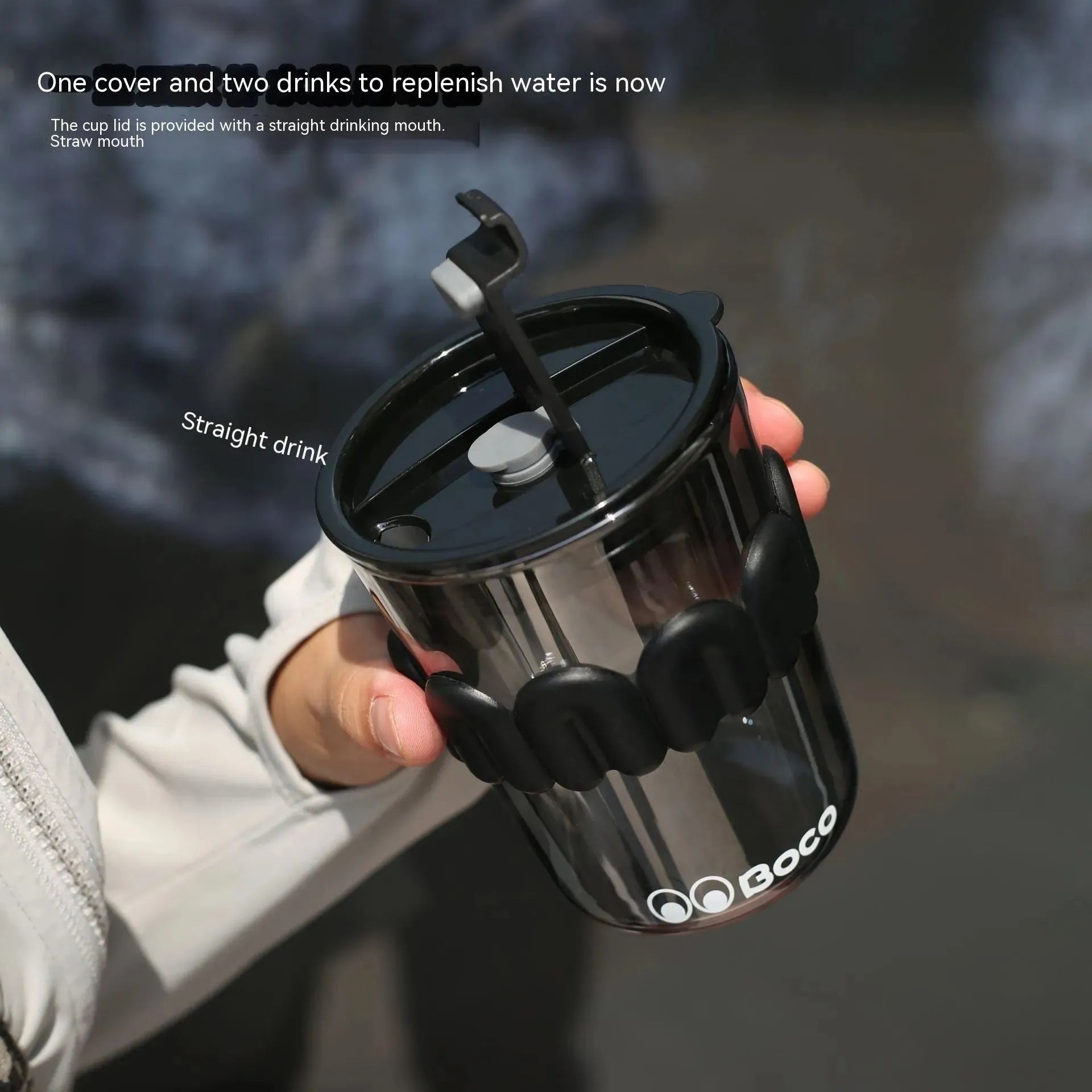 Cartoon N-shaped Set Electroplated High Borosilicate Glass Cup With Straw - Bellarte Enchanté Cartoon N-shaped Set Electroplated High Borosilicate Glass Cup With Straw