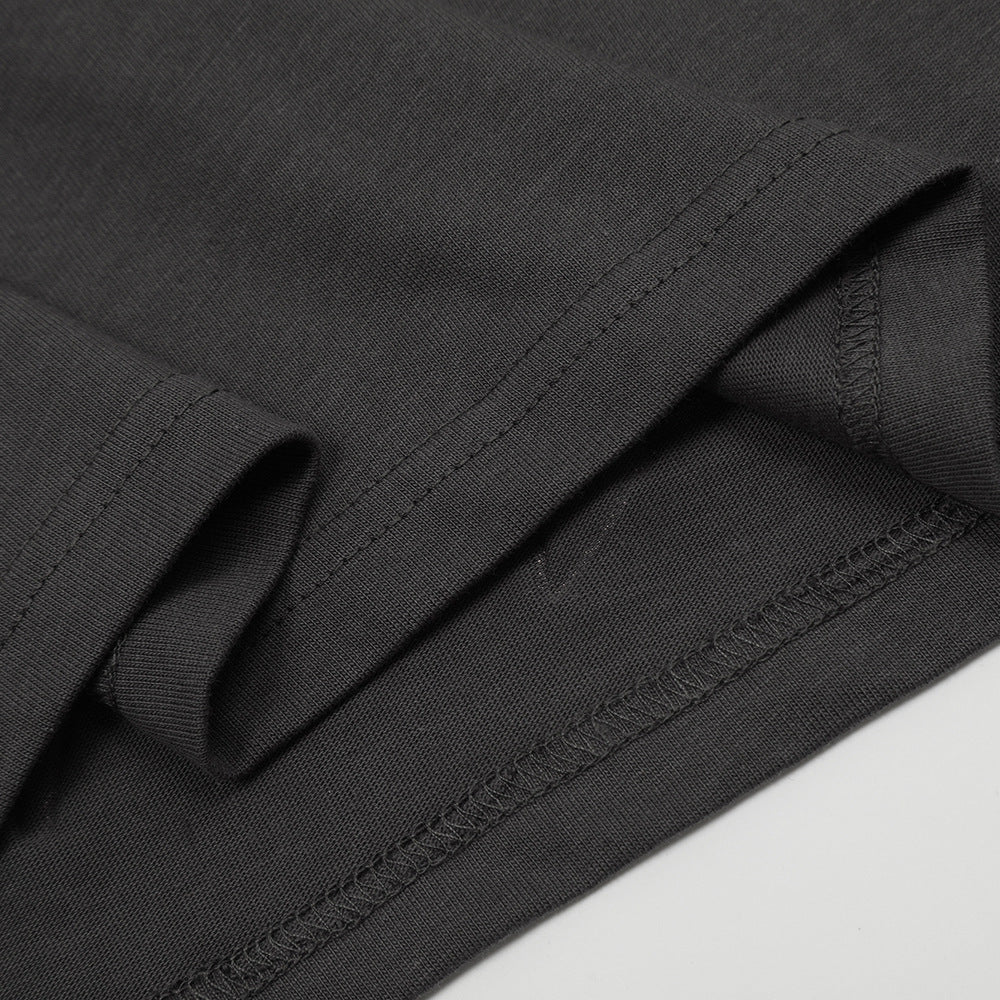 Cartoon Shark Line Printed T-shirt Loose Men And Women - Bellarte Enchanté Cartoon Shark Line Printed T-shirt Loose Men And Women