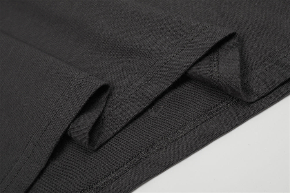 Cartoon Shark Line Printed T-shirt Loose Men And Women - Bellarte Enchanté Cartoon Shark Line Printed T-shirt Loose Men And Women