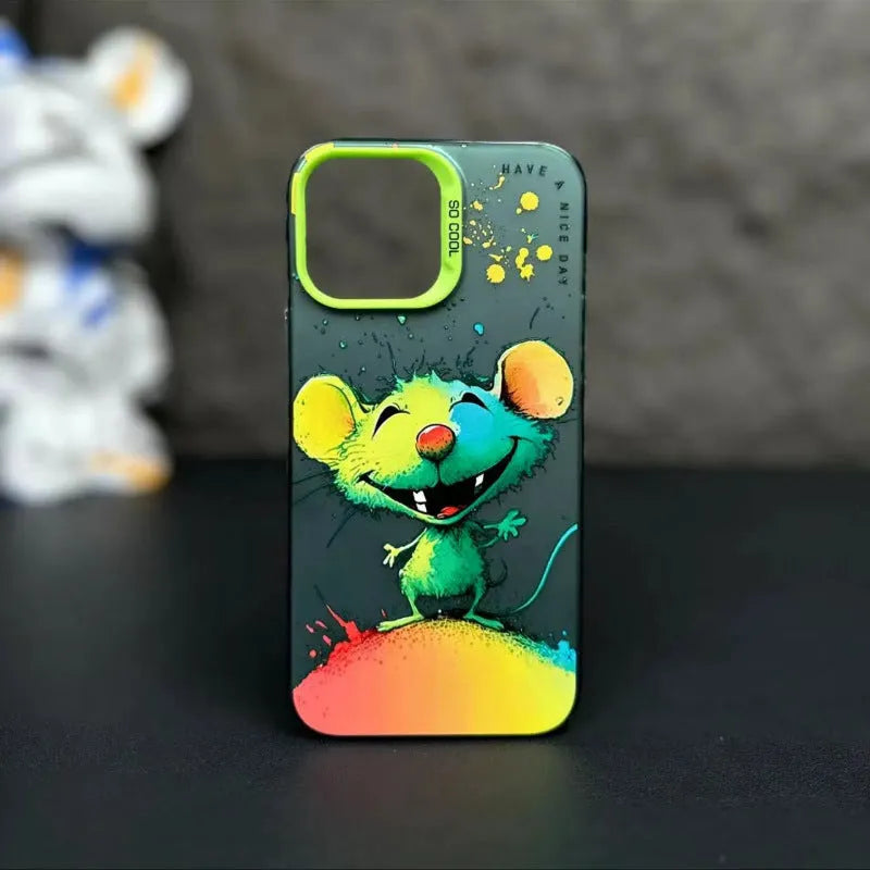 Cartun Airbrush Cover Personality Phone Case - Bellarte Enchanté Cartun Airbrush Cover Personality Phone Case