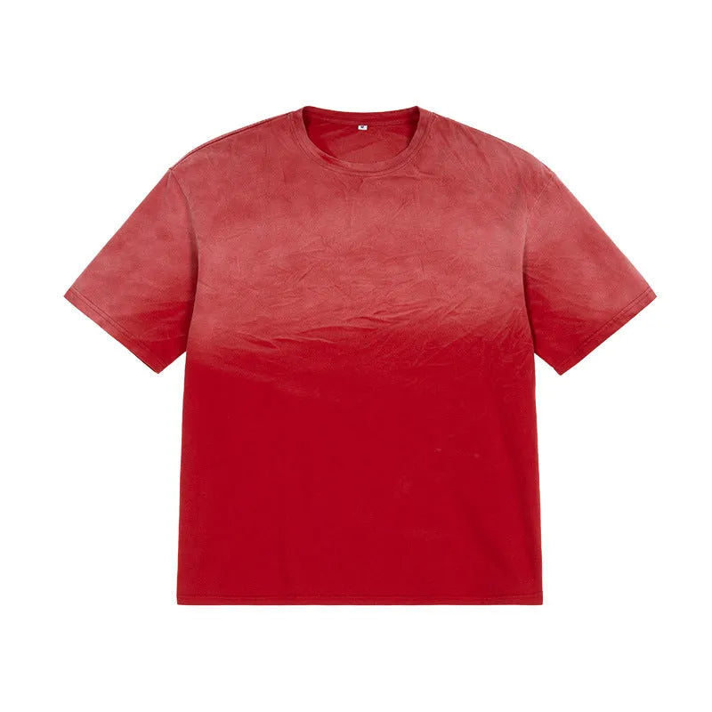 Casual Street Washed Gradient T-Shirt - Bellarte Enchanté Casual Street Washed Gradient T-Shirt