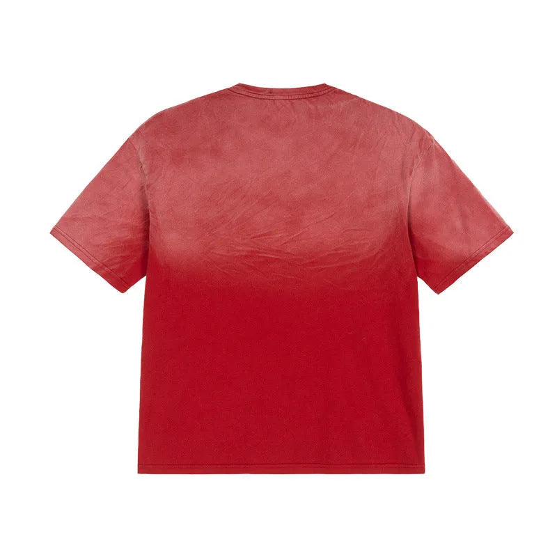 Casual Street Washed Gradient T-Shirt - Bellarte Enchanté Casual Street Washed Gradient T-Shirt