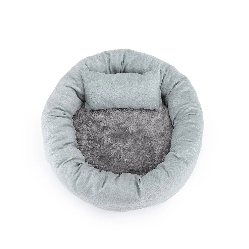 Cat and Dog Kennel Egg Tart Pet Nest Crystal Super Soft Winter Warm Indoor Pet Bed - Bellarte Enchanté Cat and Dog Kennel Egg Tart Pet Nest Crystal Super Soft Winter Warm Indoor Pet Bed