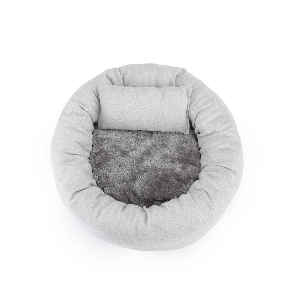 Cat and Dog Kennel Egg Tart Pet Nest Crystal Super Soft Winter Warm Indoor Pet Bed - Bellarte Enchanté Cat and Dog Kennel Egg Tart Pet Nest Crystal Super Soft Winter Warm Indoor Pet Bed