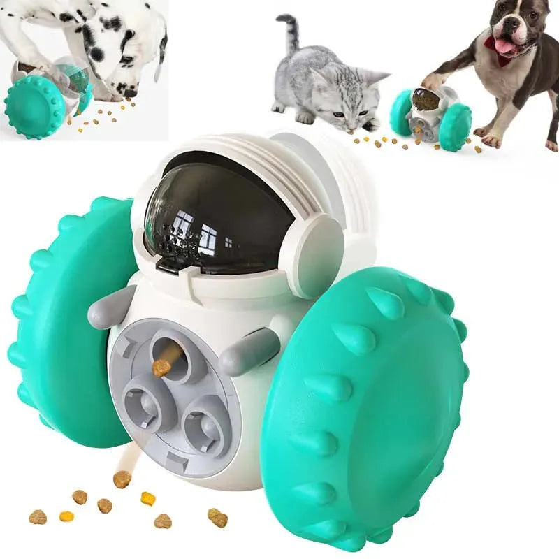 Cat And Dog Slow Food Interactive Balance Car Multifunctional Fun Development Smart Pet Feeding Car Pets Products - Bellarte Enchanté Cat And Dog Slow Food Interactive Balance Car Multifunctional Fun Development Smart Pet Feeding Car Pets Products