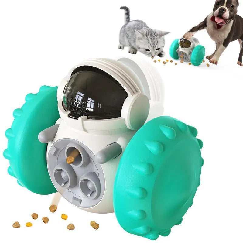 Cat And Dog Slow Food Interactive Balance Car Multifunctional Fun Development Smart Pet Feeding Car Pets Products - Bellarte Enchanté Cat And Dog Slow Food Interactive Balance Car Multifunctional Fun Development Smart Pet Feeding Car Pets Products