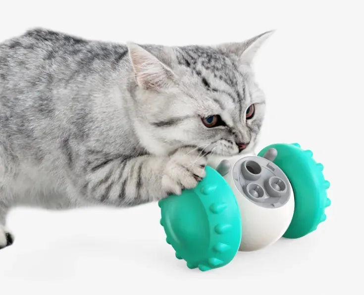 Cat And Dog Slow Food Interactive Balance Car Multifunctional Fun Development Smart Pet Feeding Car Pets Products - Bellarte Enchanté Cat And Dog Slow Food Interactive Balance Car Multifunctional Fun Development Smart Pet Feeding Car Pets Products