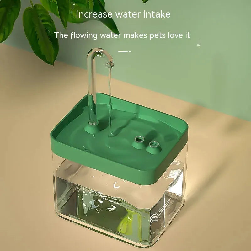 Cat Automatic Circulation Flow Mute Water Fountain Mouth Wet-proof Drinking Water Apparatus - Bellarte Enchanté Cat Automatic Circulation Flow Mute Water Fountain Mouth Wet-proof Drinking Water Apparatus