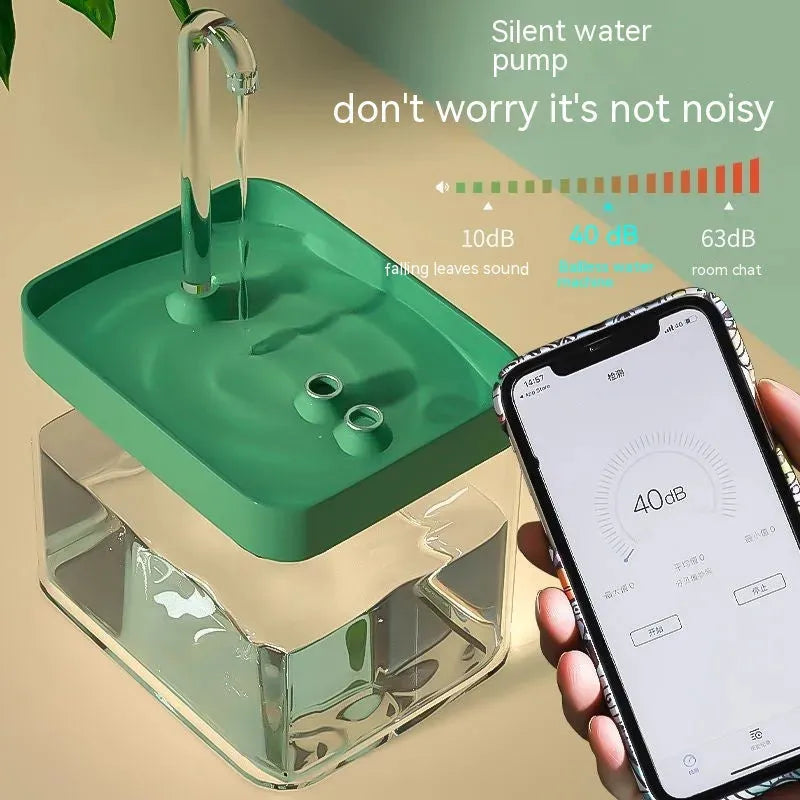 Cat Automatic Circulation Flow Mute Water Fountain Mouth Wet-proof Drinking Water Apparatus - Bellarte Enchanté Cat Automatic Circulation Flow Mute Water Fountain Mouth Wet-proof Drinking Water Apparatus