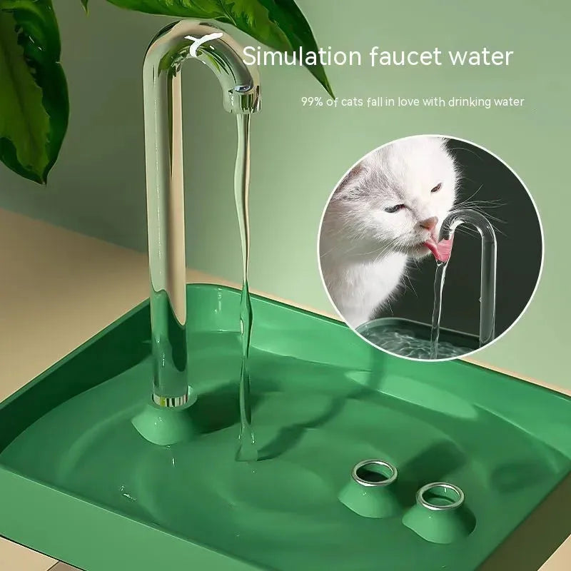 Cat Automatic Circulation Flow Mute Water Fountain Mouth Wet-proof Drinking Water Apparatus - Bellarte Enchanté Cat Automatic Circulation Flow Mute Water Fountain Mouth Wet-proof Drinking Water Apparatus