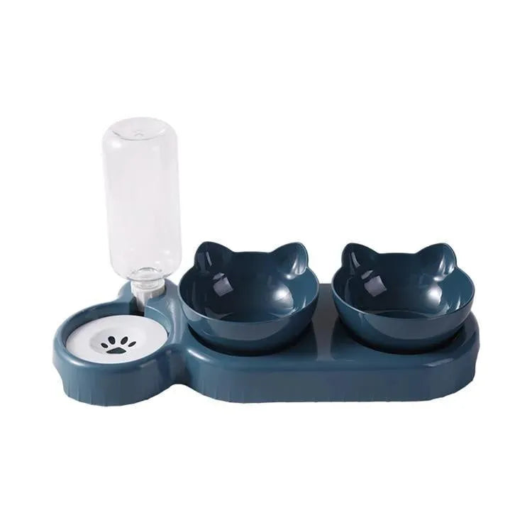 Cat Bowl Anti-tumble Automatic Feeding Water Fountain - Bellarte Enchanté Cat Bowl Anti-tumble Automatic Feeding Water Fountain