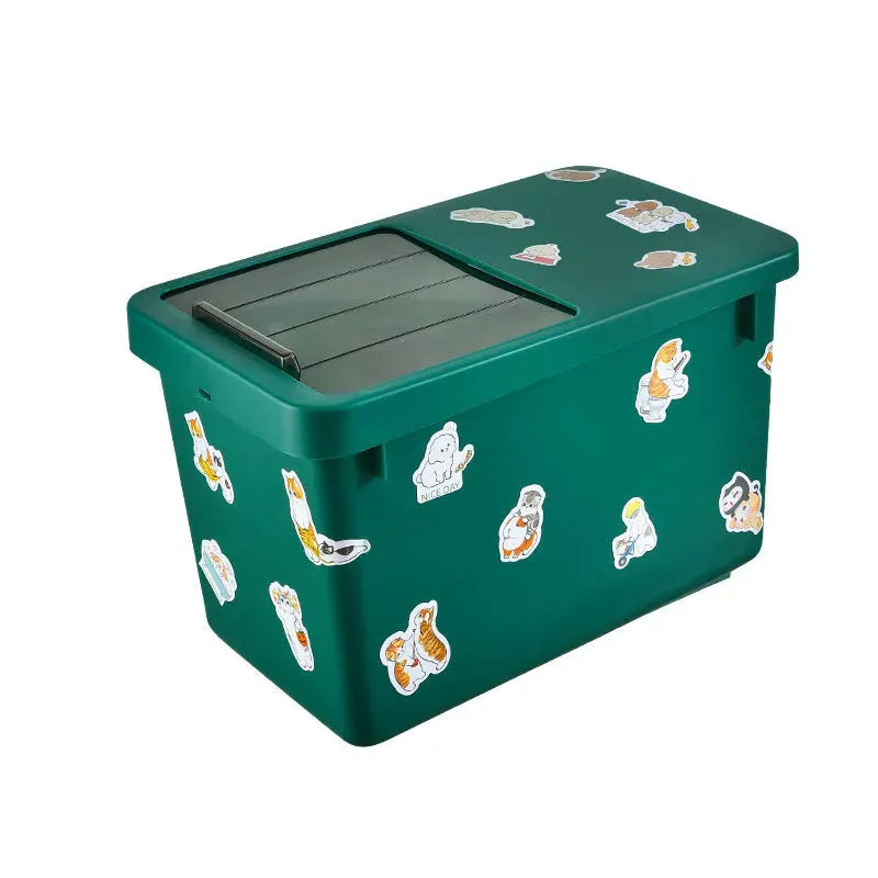 Cat Dog Food Storage Bucket Food Bucket Storage Box - Bellarte Enchanté Cat Dog Food Storage Bucket Food Bucket Storage Box