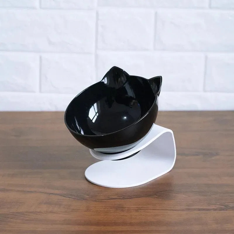 Cat Double Bowl Cat Food Bowl Protects Cervical Vertebra - Bellarte Enchanté Cat Double Bowl Cat Food Bowl Protects Cervical Vertebra