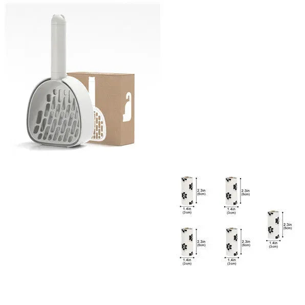 Cat Litter Shovel Plastic Cats Poop Scoop With Base Pet Cleanning Tool Cat Toilet Products Durable Litter Box Cleaner Shovel - Bellarte Enchanté Cat Litter Shovel Plastic Cats Poop Scoop With Base Pet Cleanning Tool Cat Toilet Products Durable Litter Box Cleaner Shovel