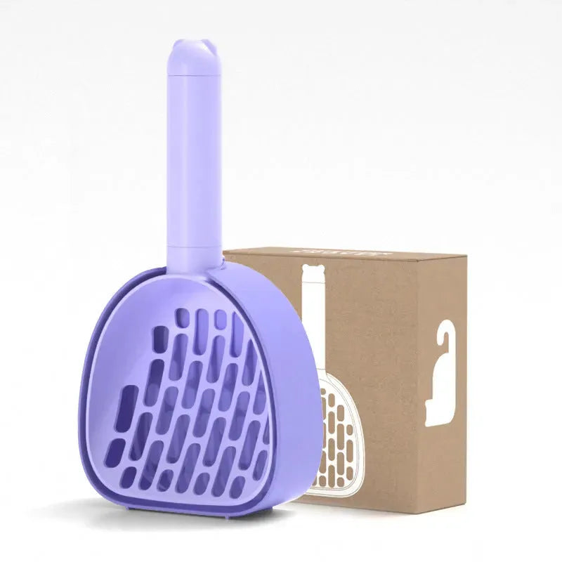 Cat Litter Shovel Plastic Cats Poop Scoop With Base Pet Cleanning Tool Cat Toilet Products Durable Litter Box Cleaner Shovel - Bellarte Enchanté Cat Litter Shovel Plastic Cats Poop Scoop With Base Pet Cleanning Tool Cat Toilet Products Durable Litter Box Cleaner Shovel