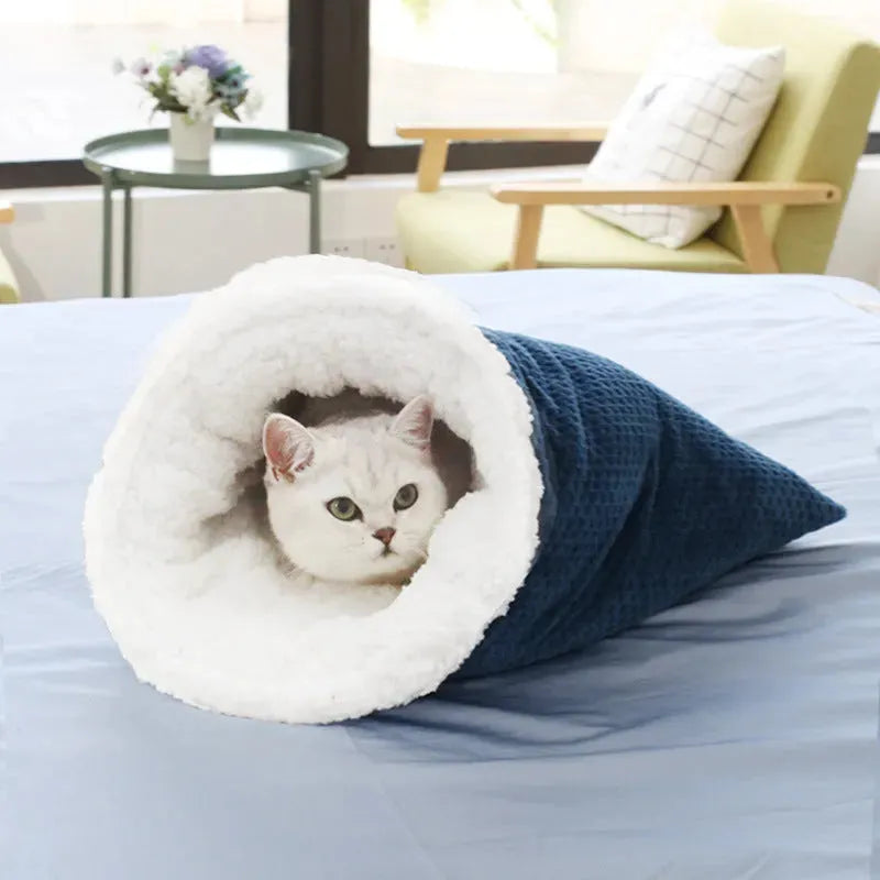 Cat Nest Christmas Plus Soft Nest Cat Sleeping Bag Cat Nest Cat Supplies Pet Four Seasons Universal Cat Mat - Bellarte Enchanté Cat Nest Christmas Plus Soft Nest Cat Sleeping Bag Cat Nest Cat Supplies Pet Four Seasons Universal Cat Mat