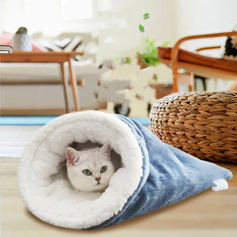 Cat Nest Christmas Plus Soft Nest Cat Sleeping Bag Cat Nest Cat Supplies Pet Four Seasons Universal Cat Mat - Bellarte Enchanté Cat Nest Christmas Plus Soft Nest Cat Sleeping Bag Cat Nest Cat Supplies Pet Four Seasons Universal Cat Mat