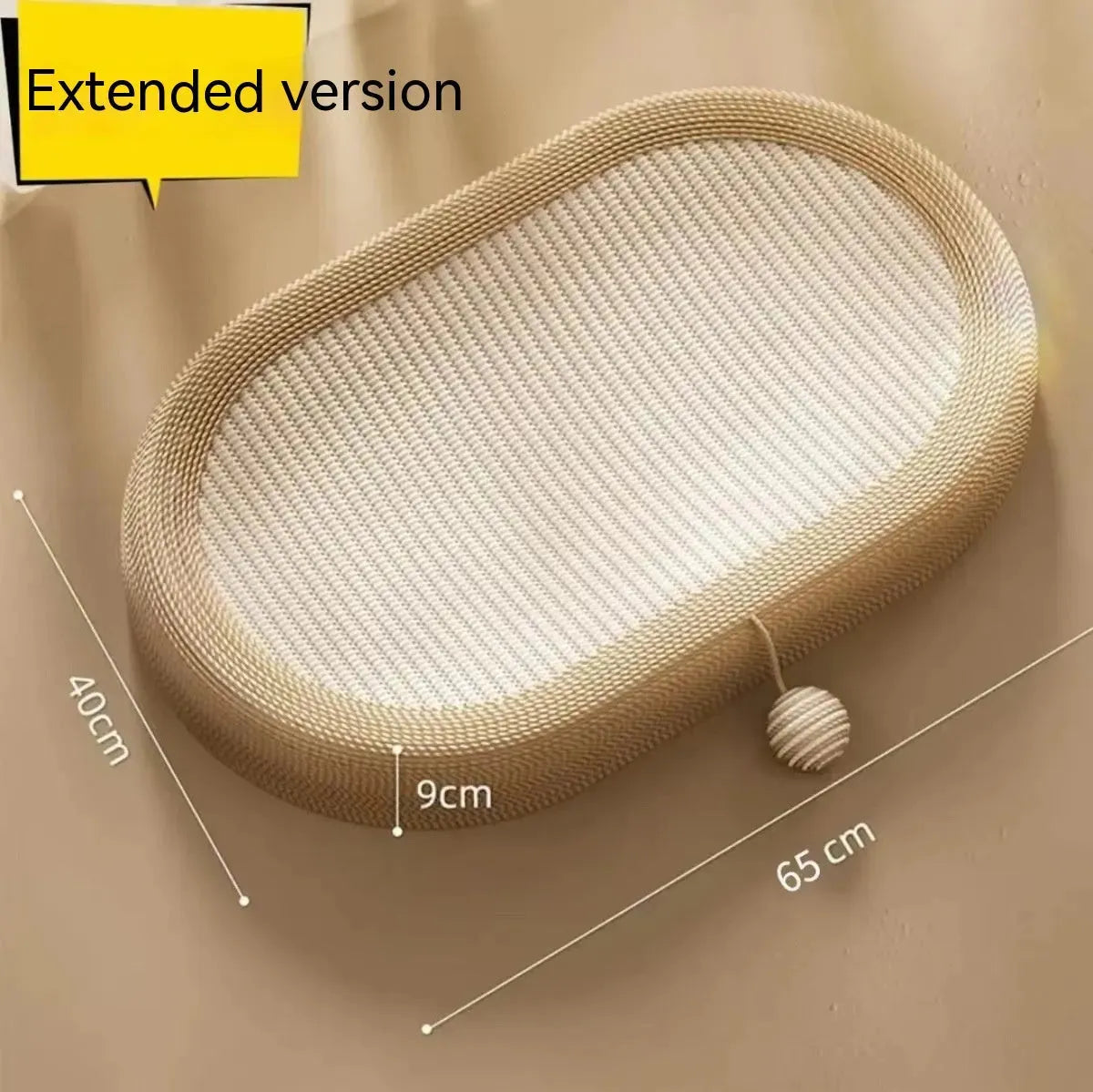 Cat Scratch Board Nest Handmade Oversized Sisal Thickened - Bellarte Enchanté Cat Scratch Board Nest Handmade Oversized Sisal Thickened