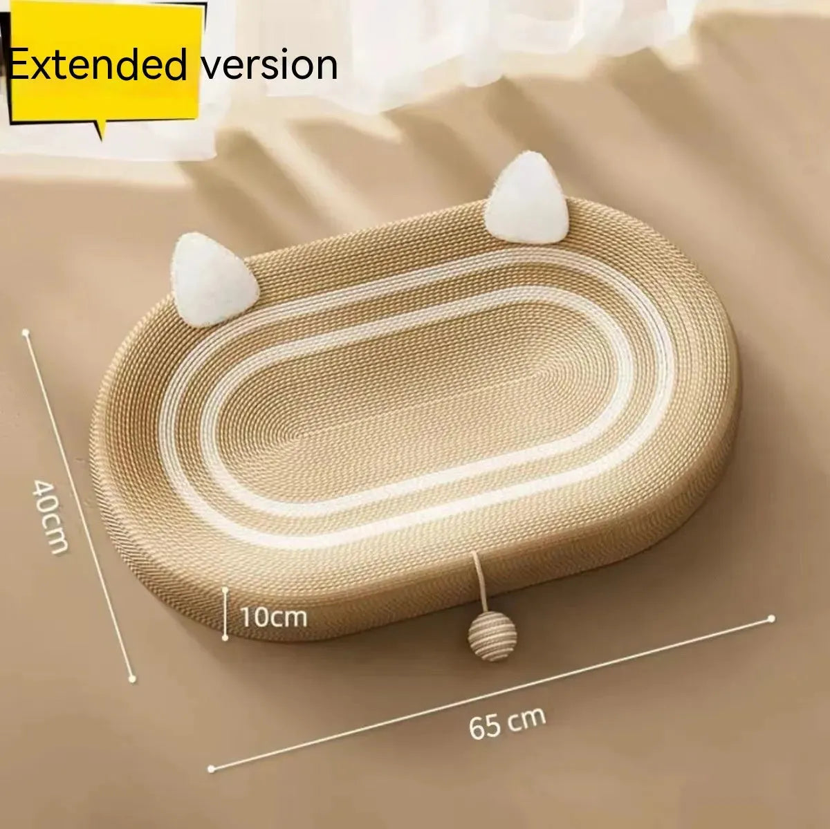 Cat Scratch Board Nest Handmade Oversized Sisal Thickened - Bellarte Enchanté Cat Scratch Board Nest Handmade Oversized Sisal Thickened