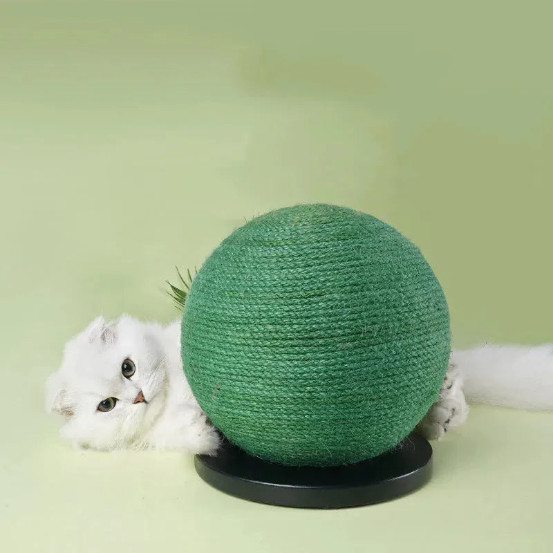 Cat Scratching Ball Board Toy Cactus Shape Scratch Sisal Post - Bellarte Enchanté Cat Scratching Ball Board Toy Cactus Shape Scratch Sisal Post