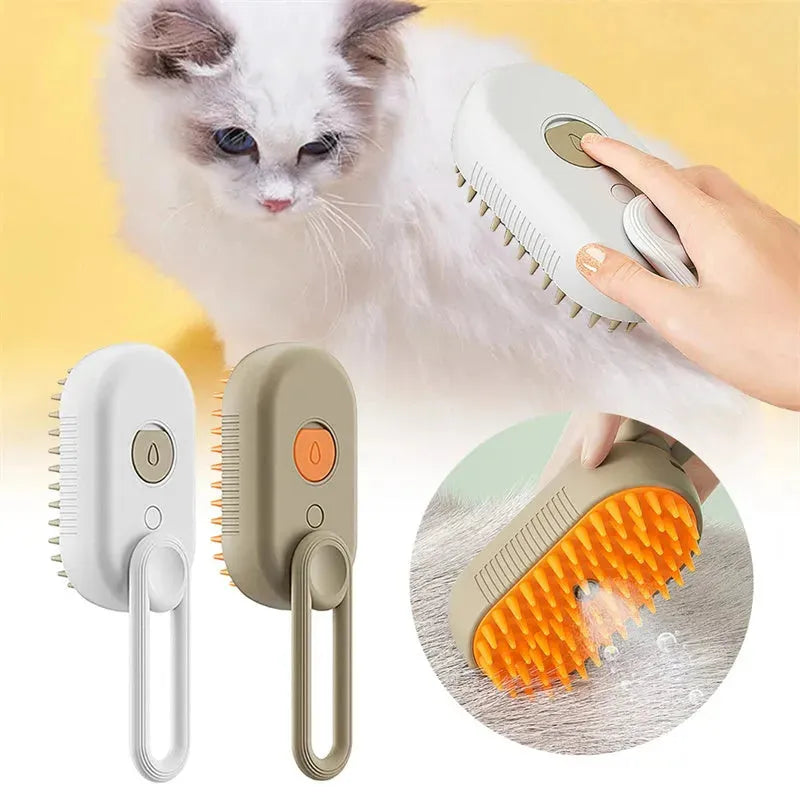 Cat Steam Brush Steamy Dog Brush 3 In 1 Electric Spray Cat Hair Brushes For Massage Pet Grooming Comb Hair Removal Combs Pet Products - Bellarte Enchanté Cat Steam Brush Steamy Dog Brush 3 In 1 Electric Spray Cat Hair Brushes For Massage Pet Grooming Comb Hair Removal Combs Pet Products