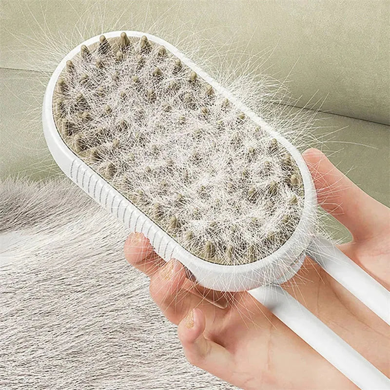 Cat Steam Brush Steamy Dog Brush 3 In 1 Electric Spray Cat Hair Brushes For Massage Pet Grooming Comb Hair Removal Combs Pet Products - Bellarte Enchanté Cat Steam Brush Steamy Dog Brush 3 In 1 Electric Spray Cat Hair Brushes For Massage Pet Grooming Comb Hair Removal Combs Pet Products