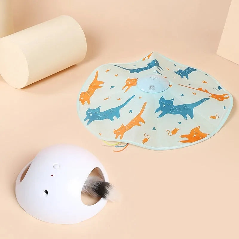 Cat Toy Cat Teaser Self-Hi Turntable Electric Toy - Bellarte Enchanté Cat Toy Cat Teaser Self-Hi Turntable Electric Toy