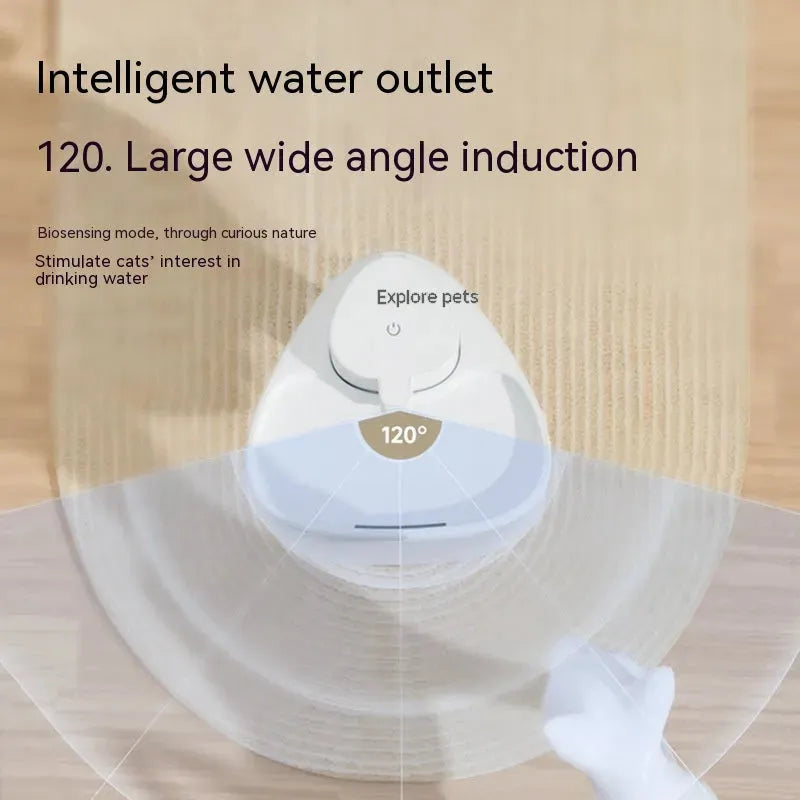 Cat Water Fountain Pet Drinking Bowl - Bellarte Enchanté Cat Water Fountain Pet Drinking Bowl