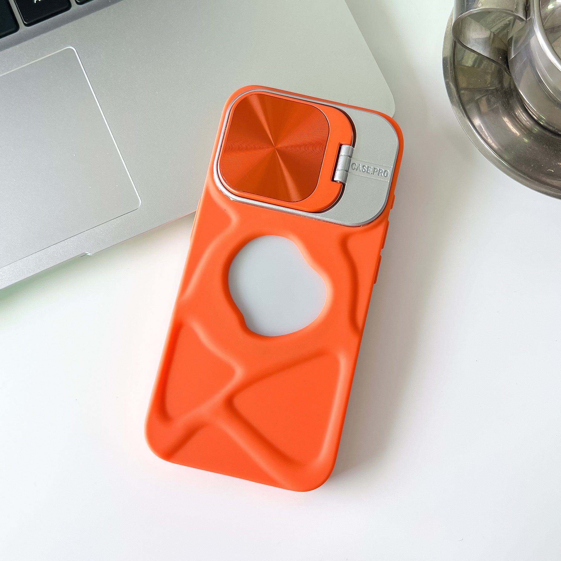 CD Pattern Lens Bracket Magnetic Sucker Phone Case Application Trend