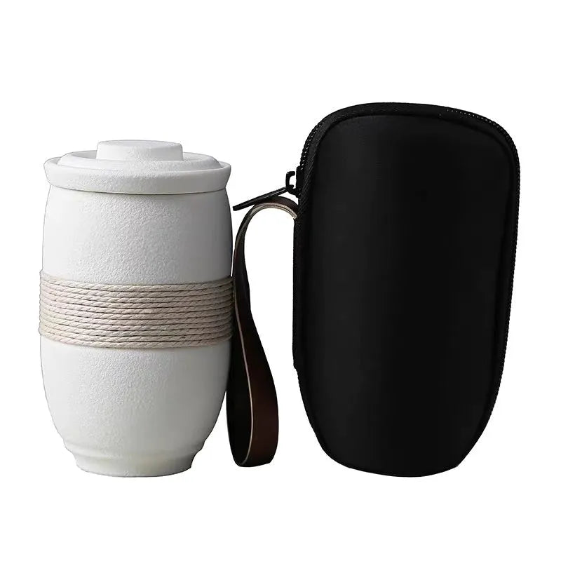 Ceramic Mug Filter Tea Cup With Lid Tea Separation Cup - Bellarte Enchanté Ceramic Mug Filter Tea Cup With Lid Tea Separation Cup