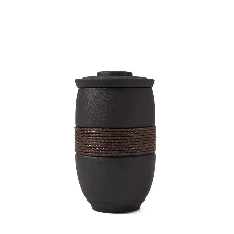 Ceramic Mug Filter Tea Cup With Lid Tea Separation Cup - Bellarte Enchanté Ceramic Mug Filter Tea Cup With Lid Tea Separation Cup