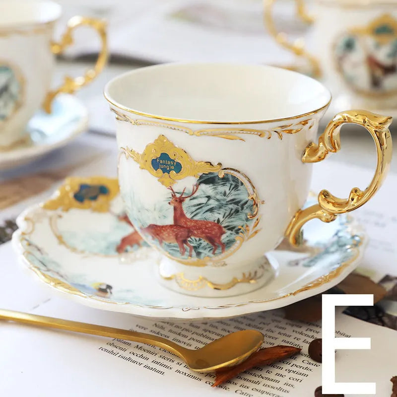 Ceramic Personality Coffee Cup Holder Set - Bellarte Enchanté Ceramic Personality Coffee Cup Holder Set