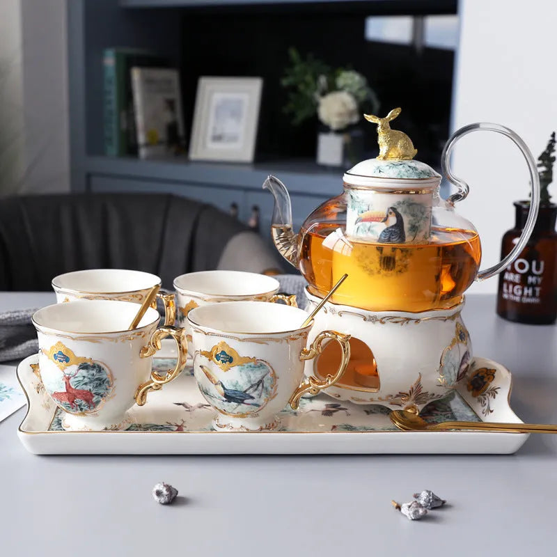 Ceramic Personality Coffee Cup Holder Set - Bellarte Enchanté Ceramic Personality Coffee Cup Holder Set