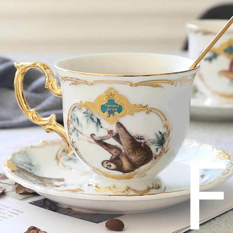 Ceramic Personality Coffee Cup Holder Set - Bellarte Enchanté Ceramic Personality Coffee Cup Holder Set