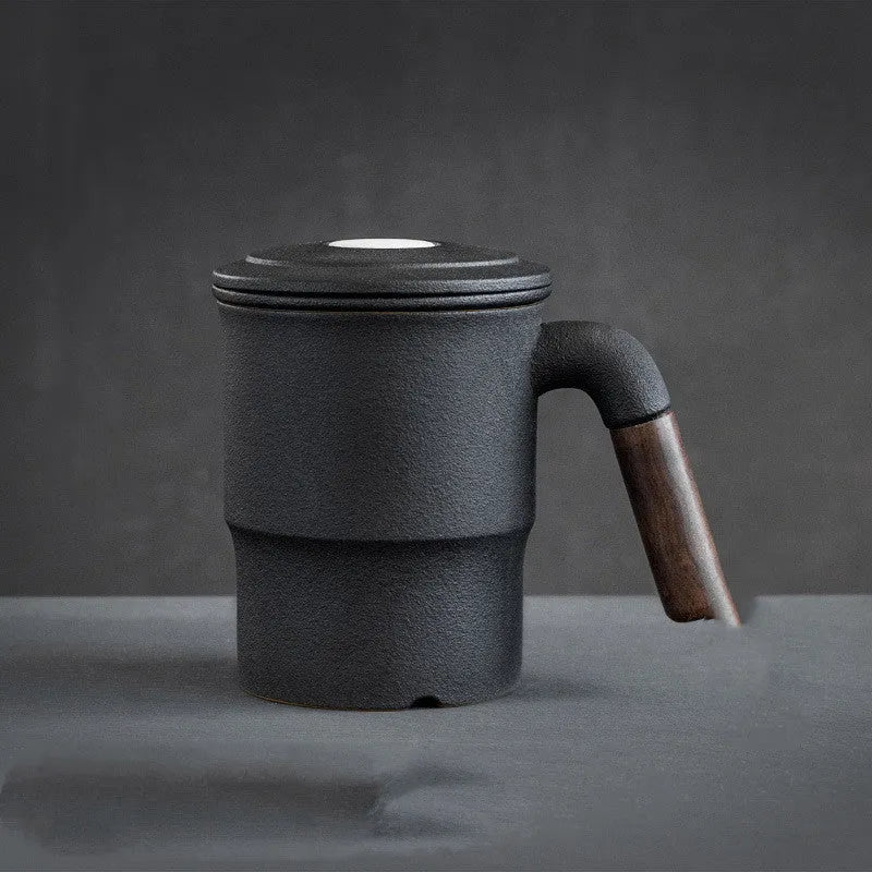 Ceramic Tea Cup With Lid Filter Office Tea Cup Custom Filter Tea Cup Tea Cup - Bellarte Enchanté Ceramic Tea Cup With Lid Filter Office Tea Cup Custom Filter Tea Cup Tea Cup