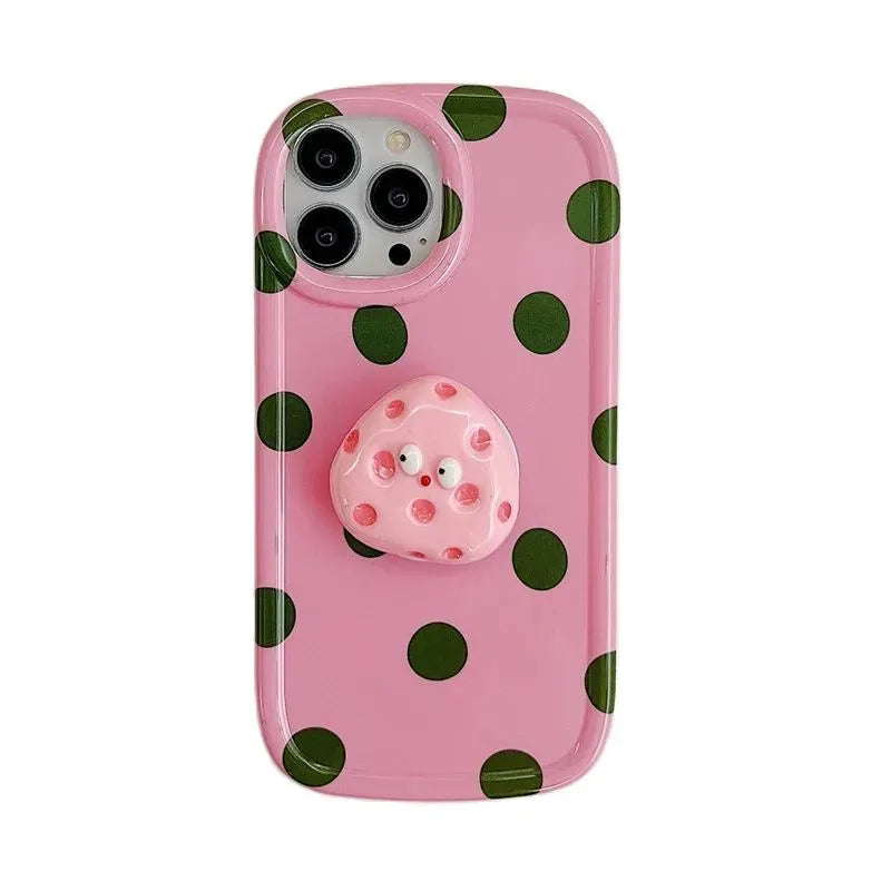 Cheese Bracket Anti Drop Phone Case - Bellarte Enchanté Cheese Bracket Anti Drop Phone Case