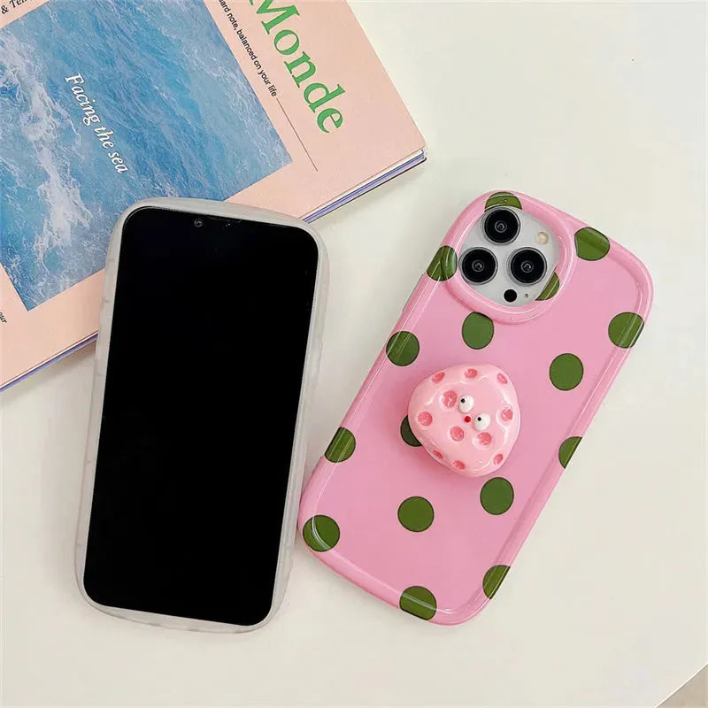 Cheese Bracket Anti Drop Phone Case - Bellarte Enchanté Cheese Bracket Anti Drop Phone Case