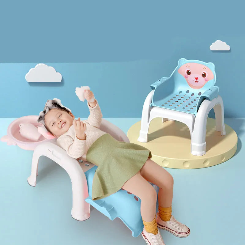Children Recliner Chair Dining Table Stool Foldable Baby Shampoo - Bellarte Enchanté Children Recliner Chair Dining Table Stool Foldable Baby Shampoo