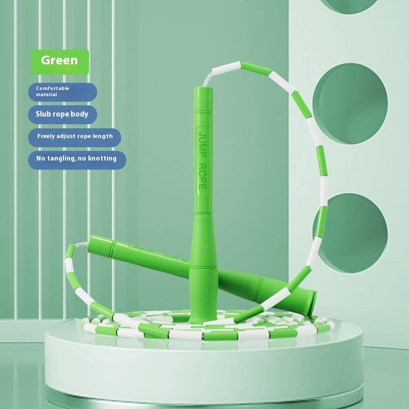 Children's Bamboo Skipping Rope Hard Beads Fitness Exercise Adjustable Training Rope - Bellarte Enchanté Children's Bamboo Skipping Rope Hard Beads Fitness Exercise Adjustable Training Rope