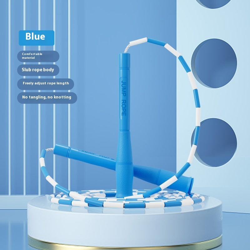 Children's Bamboo Skipping Rope Hard Beads Fitness Exercise Adjustable Training Rope - Bellarte Enchanté Children's Bamboo Skipping Rope Hard Beads Fitness Exercise Adjustable Training Rope