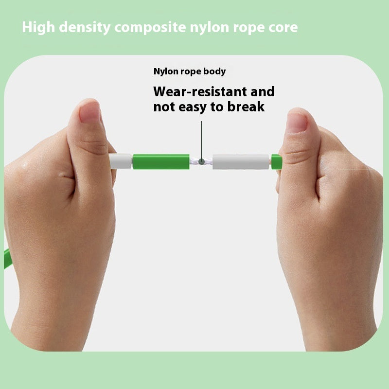 Children's Bamboo Skipping Rope Hard Beads Fitness Exercise Adjustable Training Rope - Bellarte Enchanté Children's Bamboo Skipping Rope Hard Beads Fitness Exercise Adjustable Training Rope