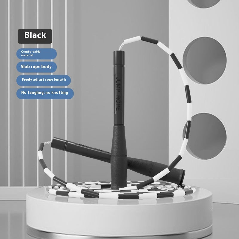 Children's Bamboo Skipping Rope Hard Beads Fitness Exercise Adjustable Training Rope - Bellarte Enchanté Children's Bamboo Skipping Rope Hard Beads Fitness Exercise Adjustable Training Rope